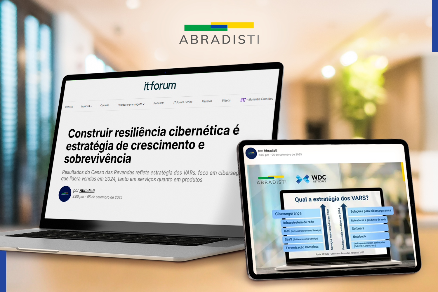 Banner Saiu na Imprensa Artigo WDC no IT Forum Set 2025